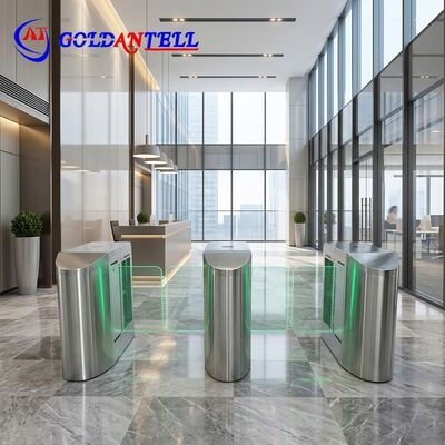 ประตูสไลด์ความเร็วสูง ระบบจดจำใบหน้า ระบบอ่านบัตร RFID ความเร็วสูง มอเตอร์เซอร์โว สแตนเลส 304