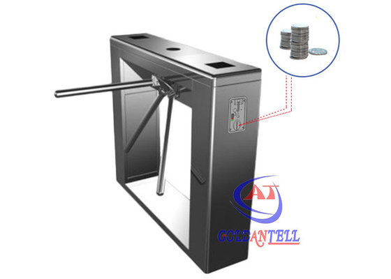 TCP / IP Communication Coin Operated Turnstile ครึ่งความสูง Entry Token Machine Door