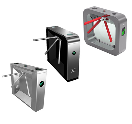 App Code Scanner Controlled Subway Turnstile Rotary Drop Type Three Arm Barrier Gate