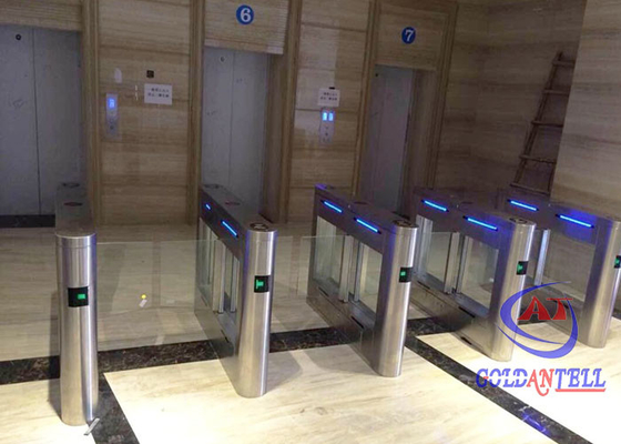 High Class Swing Barrier Gate ช่องทางสองทางรูดบัตรอัตโนมัติสำหรับสวนสนุก