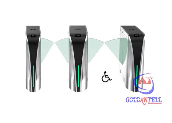 กันน้ำ Flap Barrier Gate อัตโนมัติ Esd Foot Checker 90 ซม. ระบบรักษาความปลอดภัยกว้าง