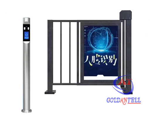 ที่กำหนดเองครึ่งความสูงหมุนหน้าจอ LCD โฆษณากลางแจ้งการรับรู้การเข้าถึงประตูสำหรับทางเข้าที่จอดรถ