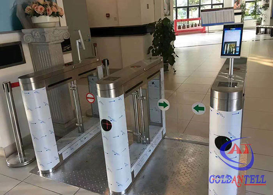 60-65 ซม. SS316 Rfid Card Face Recognition Turnstile