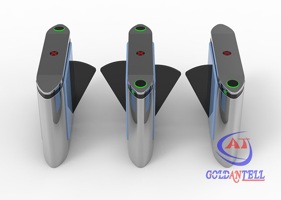 Face Detection IP54 0.6 วินาที ESD Entry Flap Barrier Gate