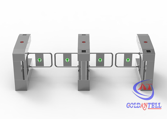 Anti Pinch ESD ประตูหมุนระบบ Double Channel Stainless Steel ESD Wristband Test