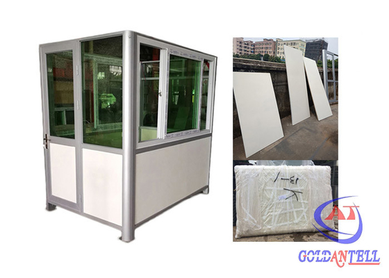 หน้าต่างแบบพกพา 2M Steel Prefab Security Guard House ยืดหยุ่นได้