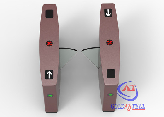 กระจกอะคริลิค SS316 0.6s Flap Barrier Gate 40person / Min