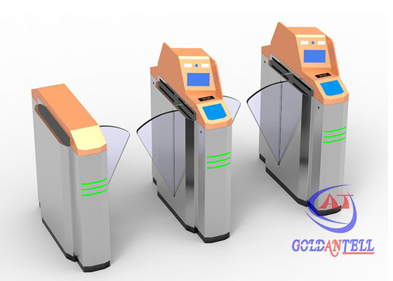SUS304 CE การรับรอง RFID การ์ด Swiping 600mm ความกว้าง Barcode การรับรู้ Turntile