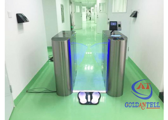หน้าจอดิจิตอล SS304 Flap Gate Barrier Anti Static Turnstile Tester System
