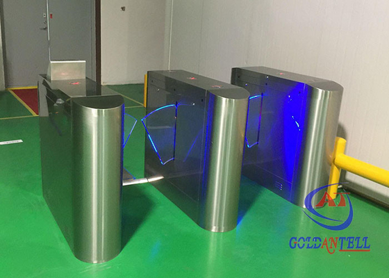 การระบุบัตรโดยสารสนามบิน Swing Gate Turnstile Baffle Design
