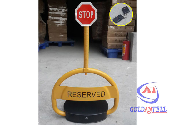 พับเก็บได้ O รูปร่าง 6s ล็อคที่จอดรถ Barrier Car Remote Parking Blocker