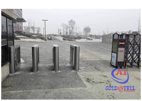 อัจฉริยะ Bi Directional Turnstile QR Code 3 Lanes Fingerprint Turnstile