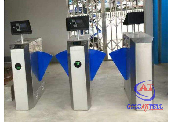 SUS304 Flap Barrier Gate Face การจดจำรหัสลายนิ้วมือสำหรับศูนย์ฟิตเนส