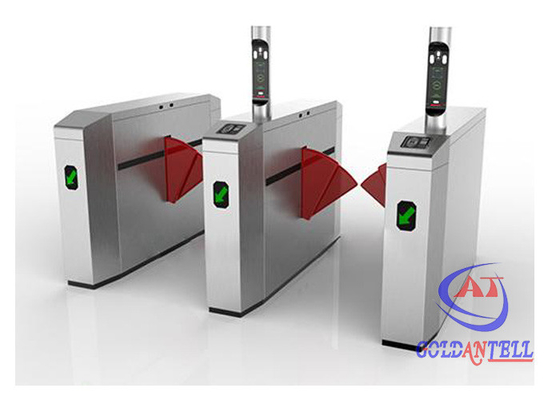 ความสูง 980 มม. Bi Directional Flap Barrier Gate Security Subway Turnstile