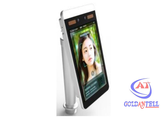 เครื่องอ่านรหัส QR RFID SDK 8 นิ้วเครื่องสแกนจดจำใบหน้าแบบไม่สัมผัสสำหรับซุปเปอร์มาร์เก็ต