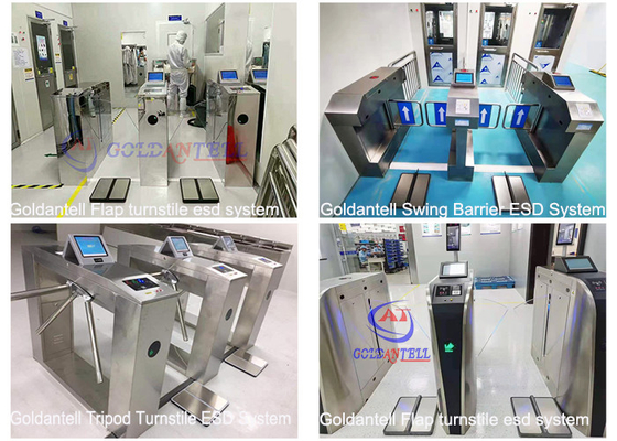 ประตู ESD ในร่มอัจฉริยะที่สร้างขึ้นในคอมพิวเตอร์สำหรับ Lab / Facotry