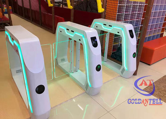 ประตูหมุนการจดจำใบหน้าด้วยแสงความเร็วสูง Anti Crush Swing Gate Turnstile