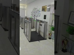 ความปลอดภัยสูง 304 SS ป้องกันการกัดเสียงเสียงต่ํา การจํานองใบหน้า E Gate สําหรับอาคารสาธารณะ