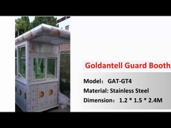 GT4 สแตนเลส สแตนเลส Prefabricated พกพา ตู้ตั๋ว